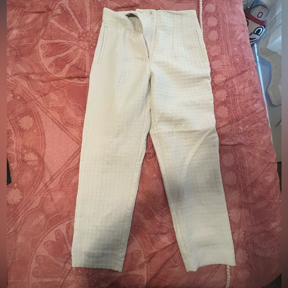 White Zara Work Pants